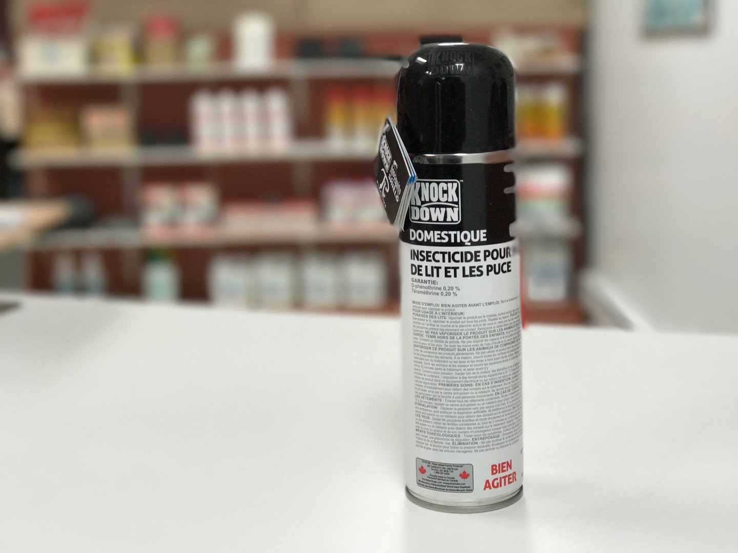 Knock Down Domestic Insecticide for bedbugs and fleas, extermination products at Exterminateurs Associés, photo